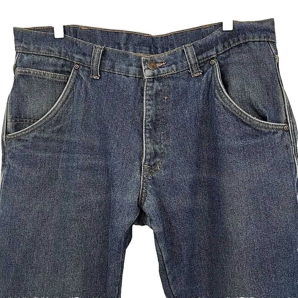 Smiths Mens Flannel Lined Carpenter Jeans Measures Size 36x28 Workwear